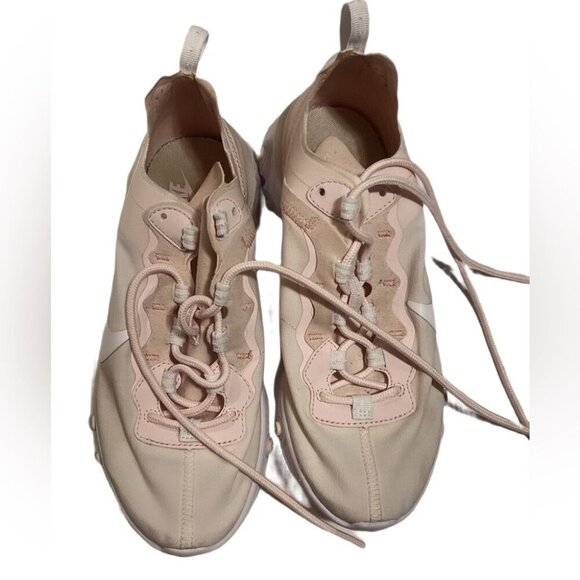 Nike react element 55 pale pink foam cushioning casual lightweight sneakers 7.5 - Picture 2 of 6